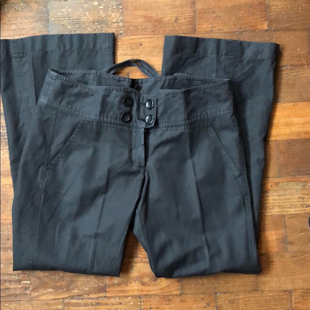 Bcbg maxazria linen/cotton blend  corset pants